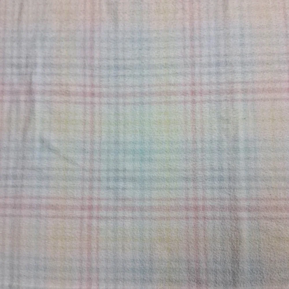 Gerber White Baby Blanket Pink Yellow Blue Lines 30x40 Soft Unisex Lovey